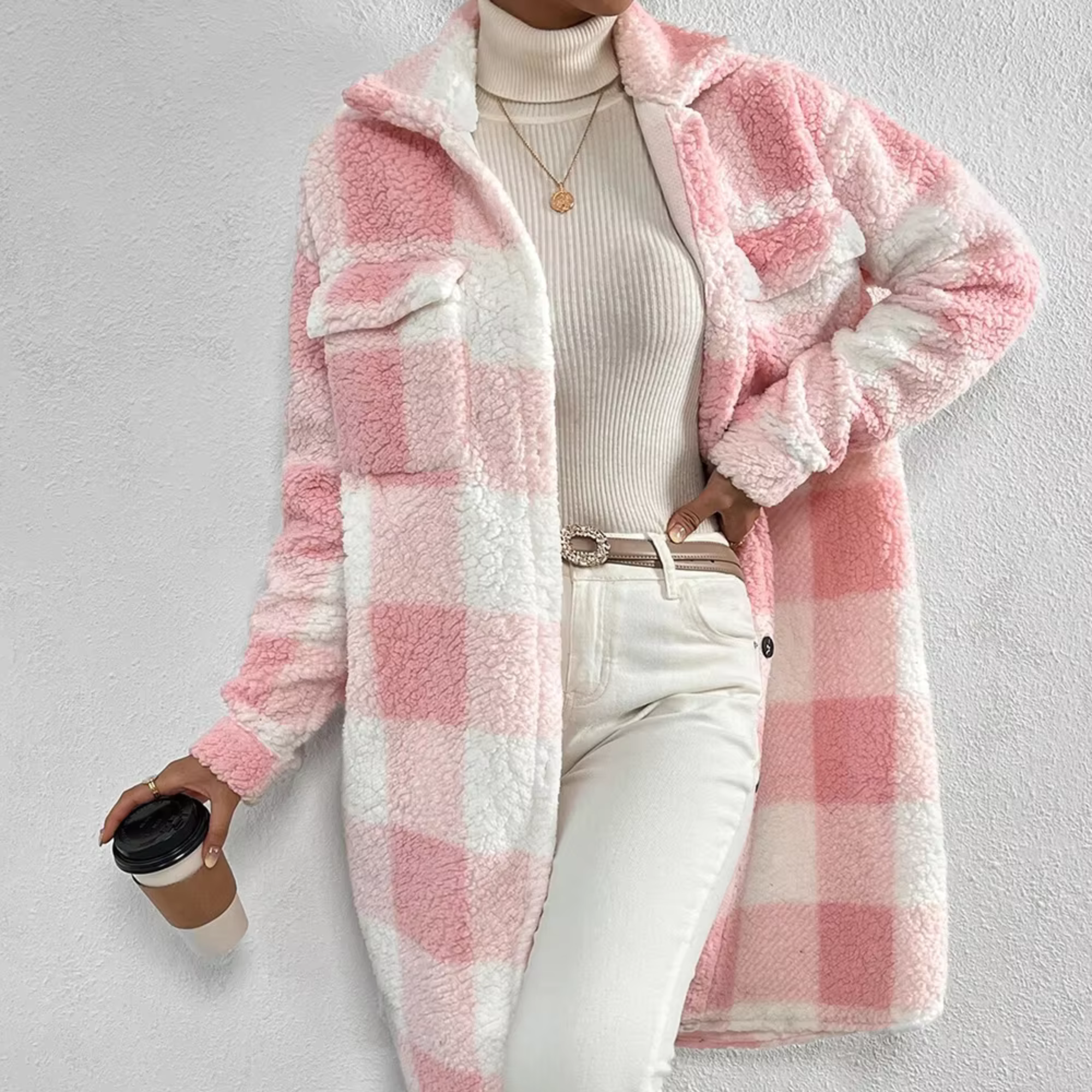 pink-white-Plaid-Fleece-Trench-Coat-For-Women.jpg