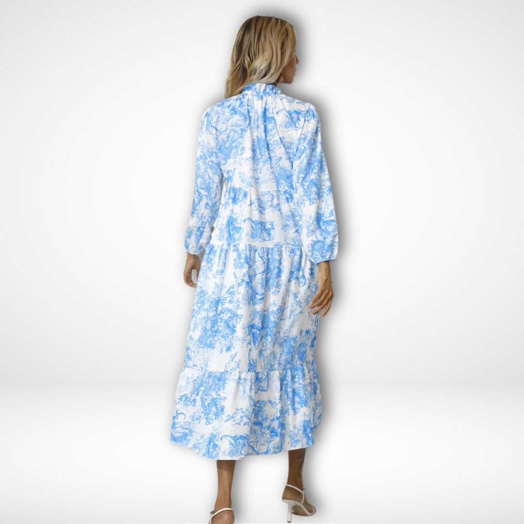 MIA | Vintage Print Long Sleeve Casual Dress For Women