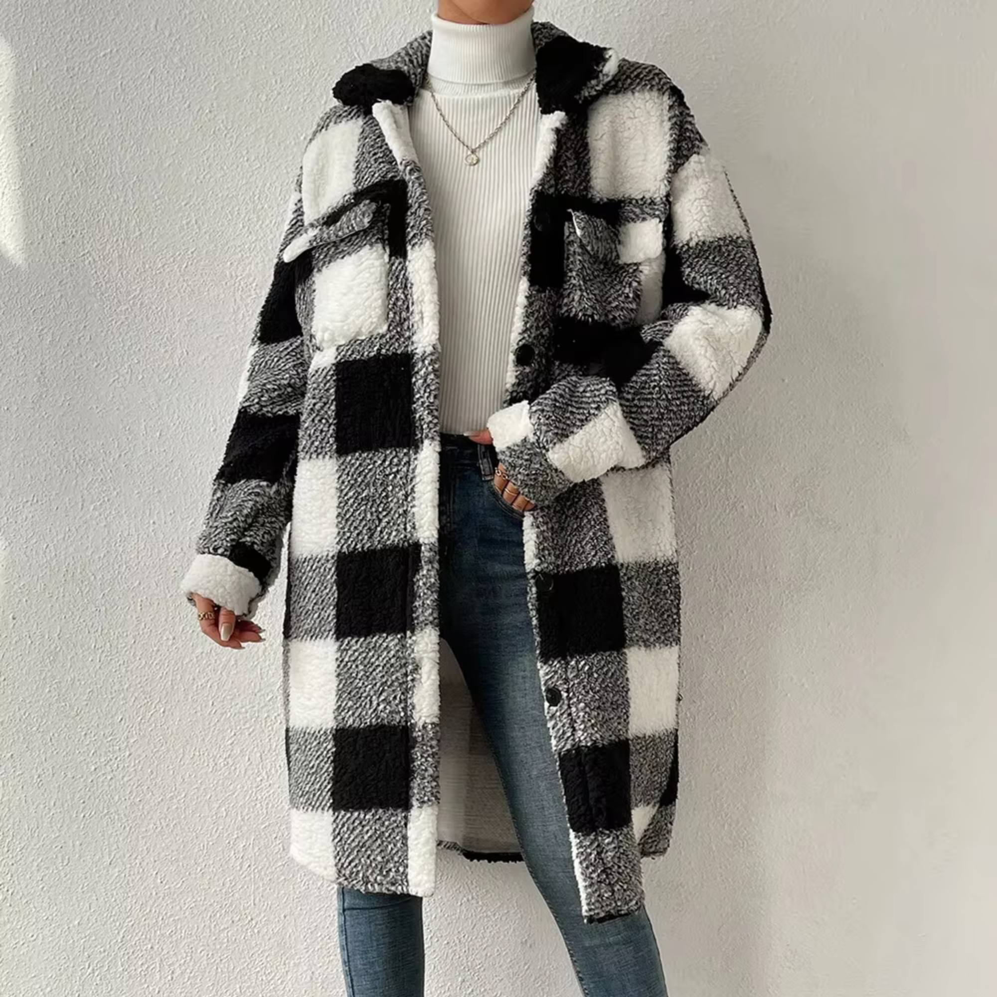 black-white-Plaid-Fleece-Trench-Coat-For-Women.jpg