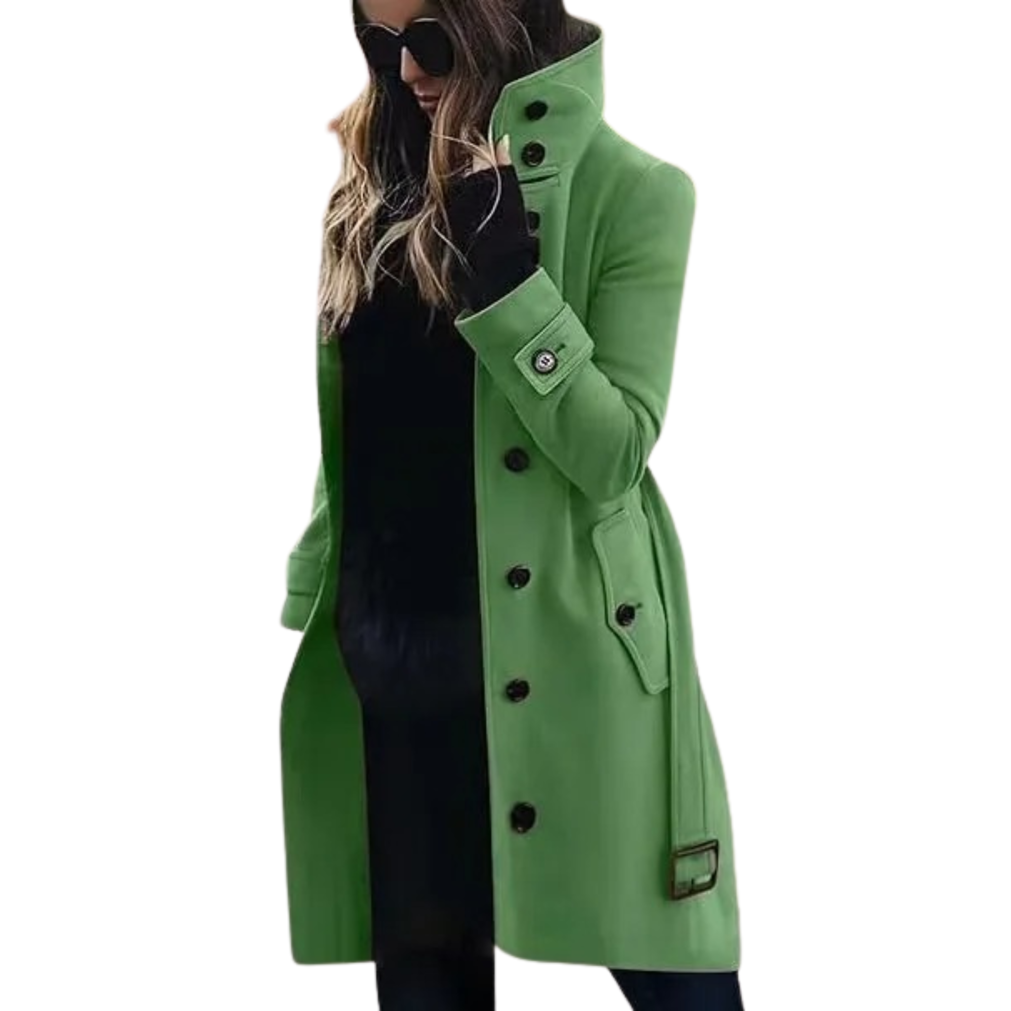 GREEN-Women’s-Single-Breasted-Winter-Coat.JPG