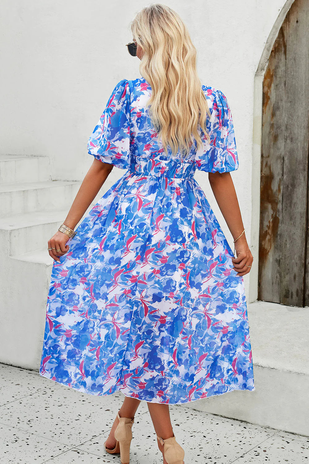 JULIET | Sunlit Floral Midi Dress For Women