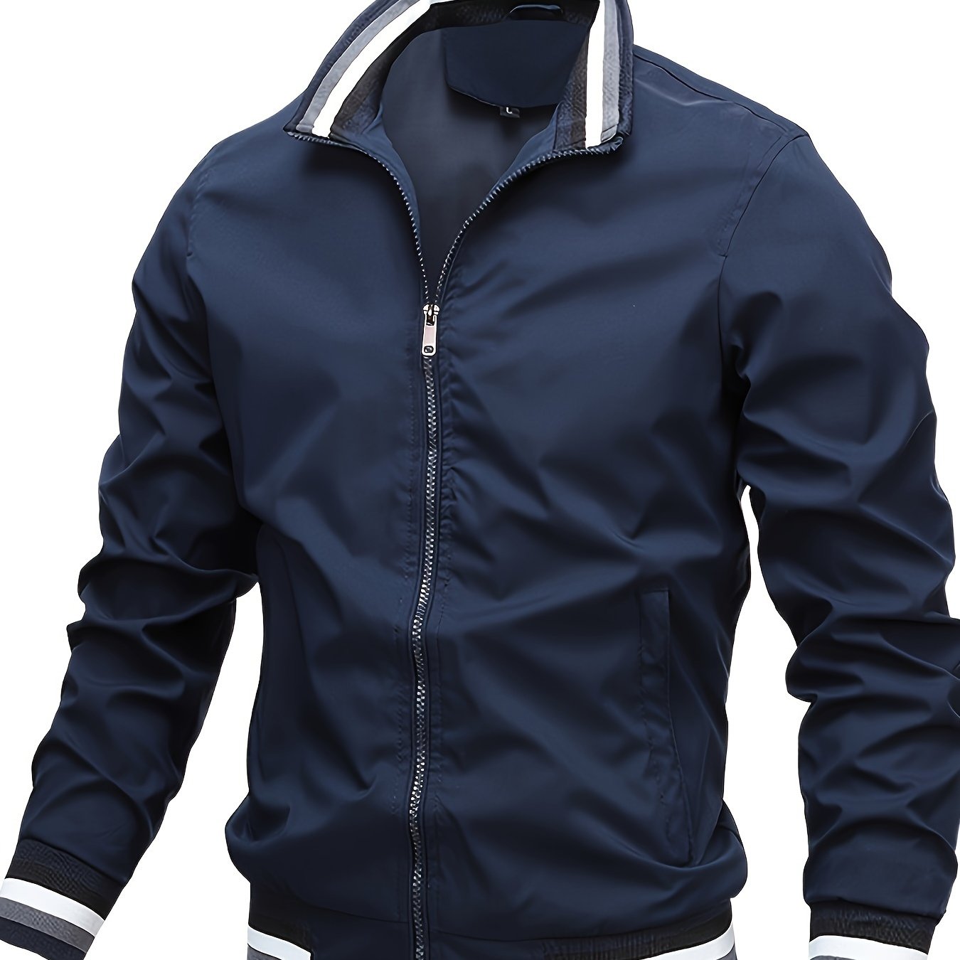 Navy blue-Men's-Stand-Collar-Casual-Jacket.jpg