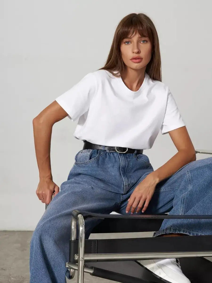 White-Cotton-Short-Sleeve-T-Shirt-For-Women.jpg