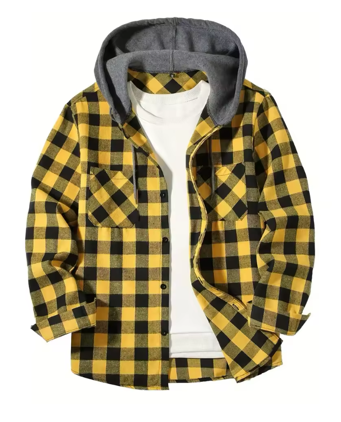 yellow-Men’s-Slim-Fit-Hooded-Plaid-Shirt.jpg