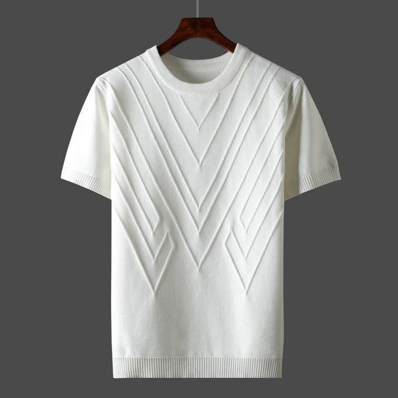 white-Slim-Fit-Knit-T-Shirt-For-Men.jpg