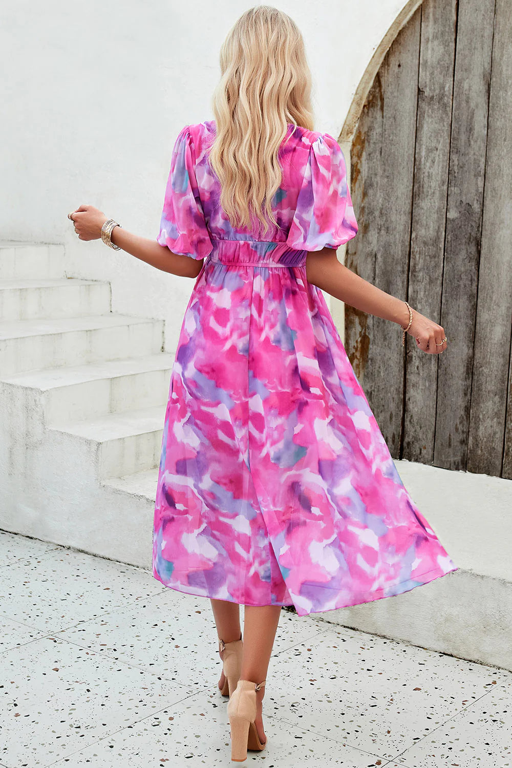 JULIET | Sunlit Floral Midi Dress For Women