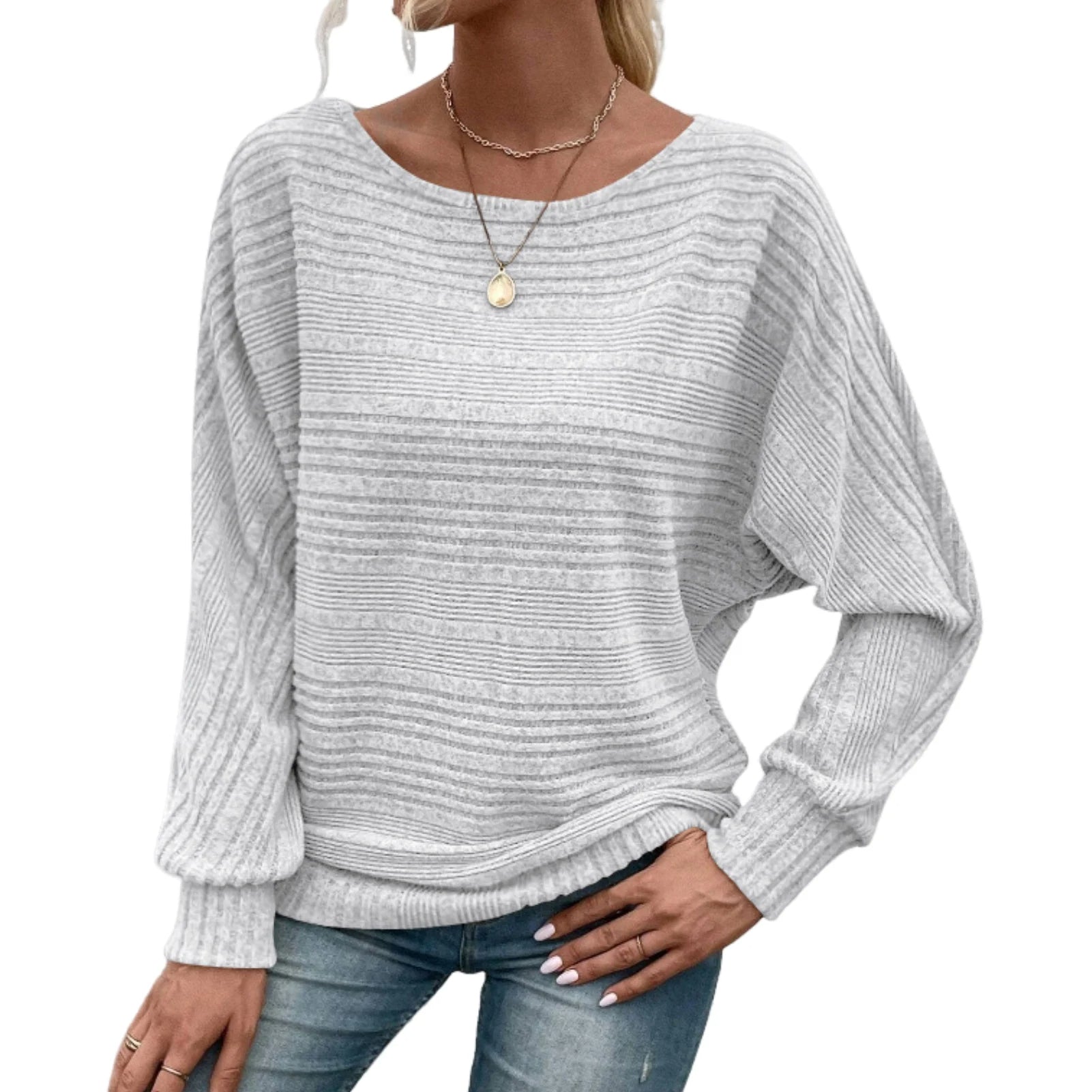 women-light-grey-Casual-Elegance-Long-Sleeve-Knit-Top.jpg