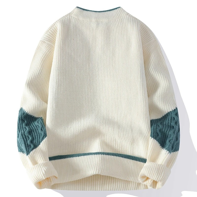 GEORGE | Men’s Mock Neck Knitted Sweater