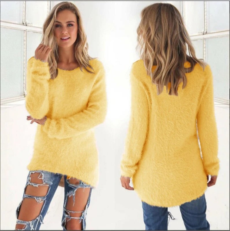 WOMEN-yellow-Loose-Knit-Pullover-Sweater.jpg