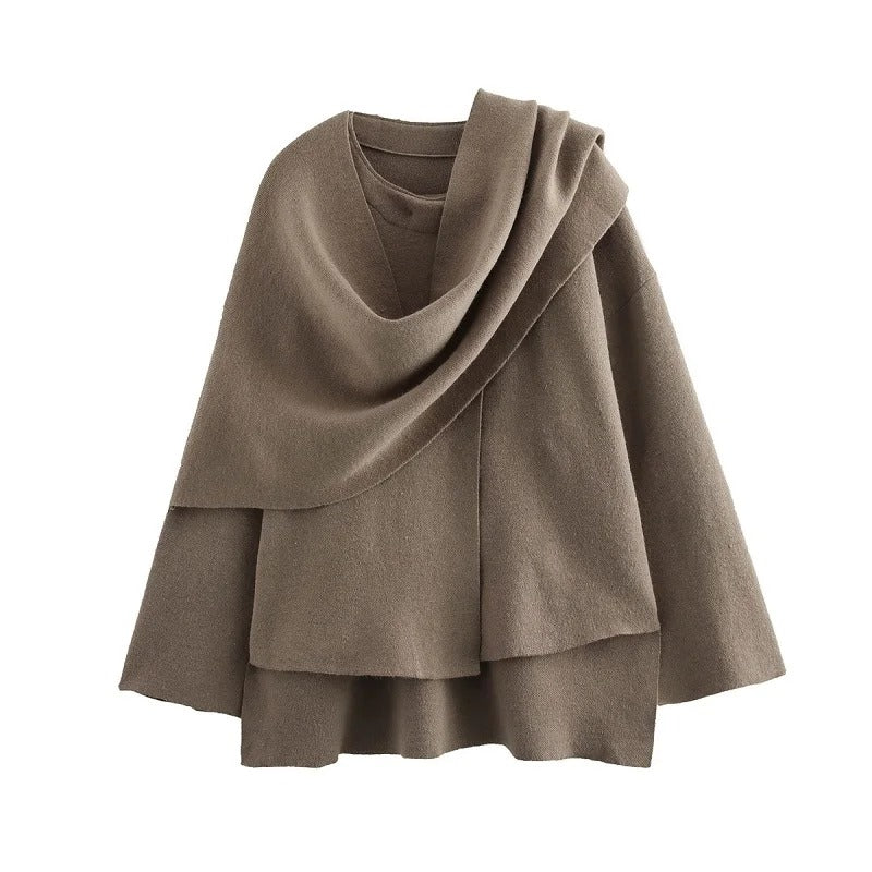 DARK-KHAKI-Women’s-Asymmetric-Scarf-Winter-Coat.JPG