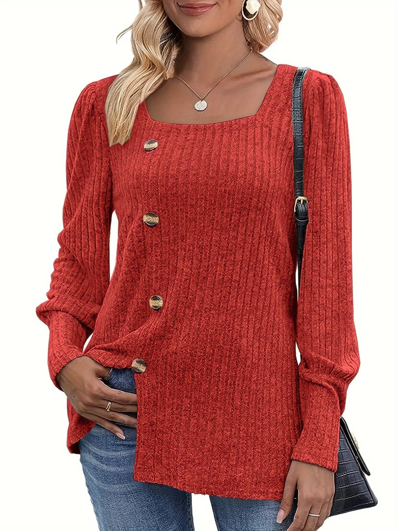 WOMEN-red-Solid-Square-Neck-Ribbed-Knitted-Sweater.jpg