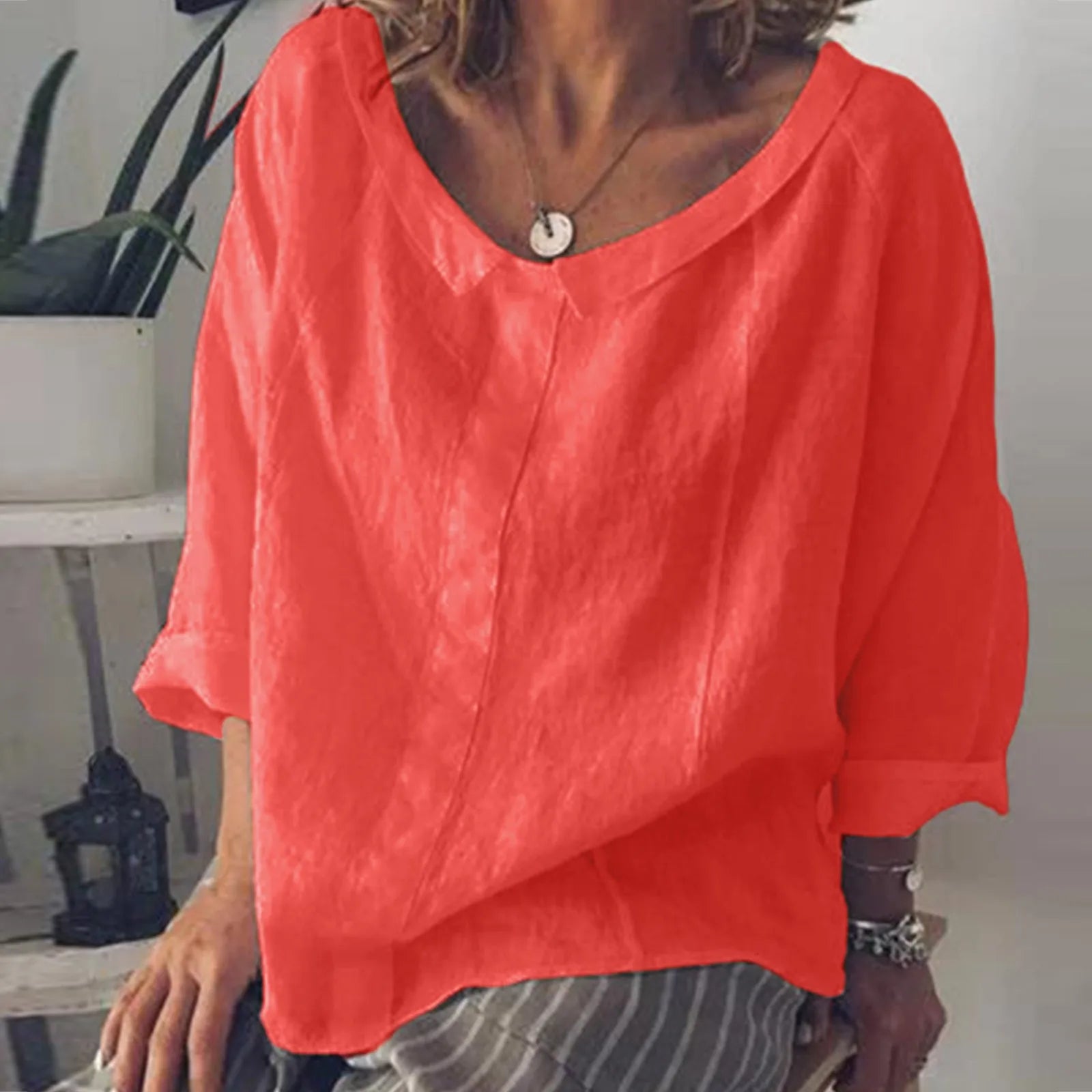 CLAIR | Round Neck Loose Top