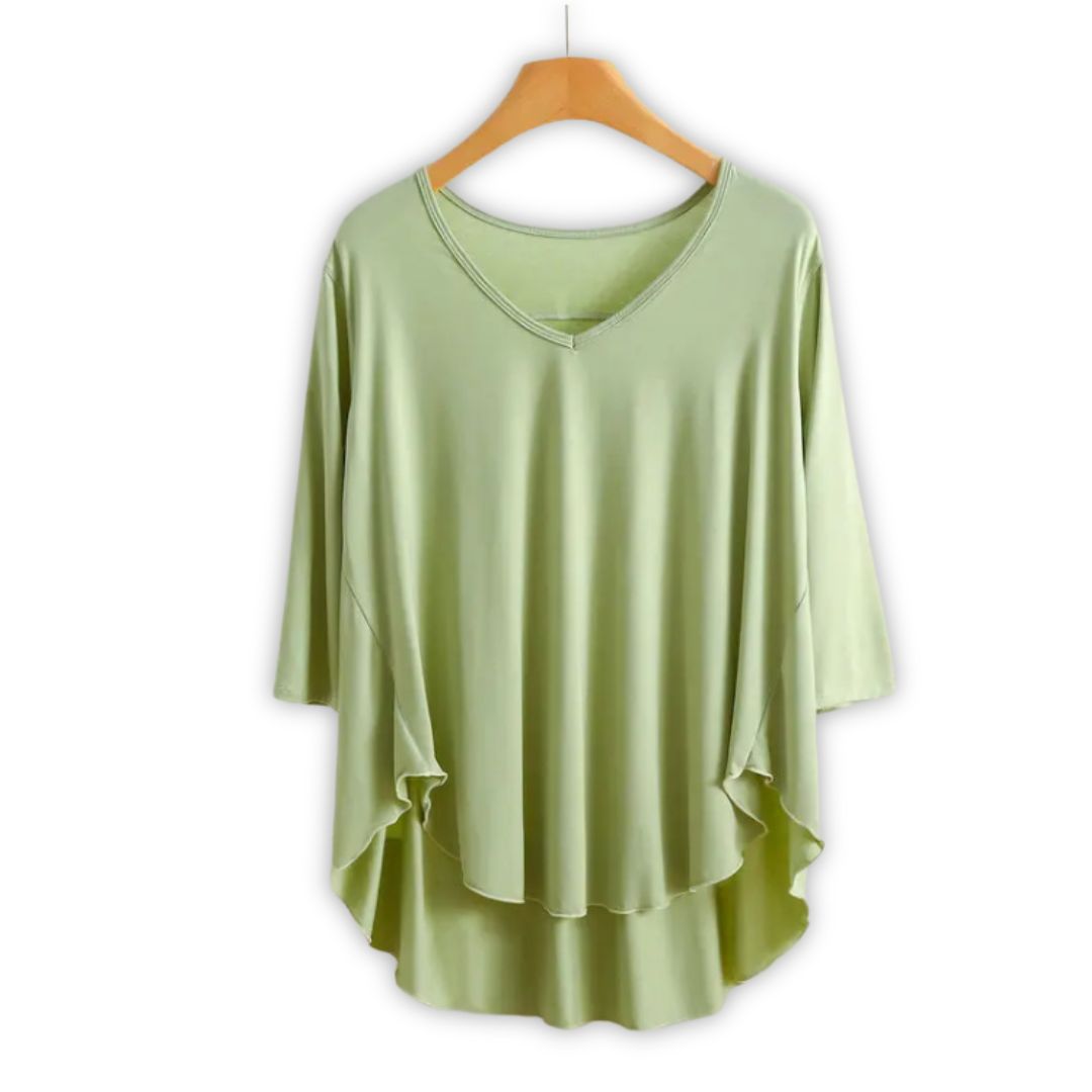 EMBER | Candy Color Plus Size  V-Neck Tee