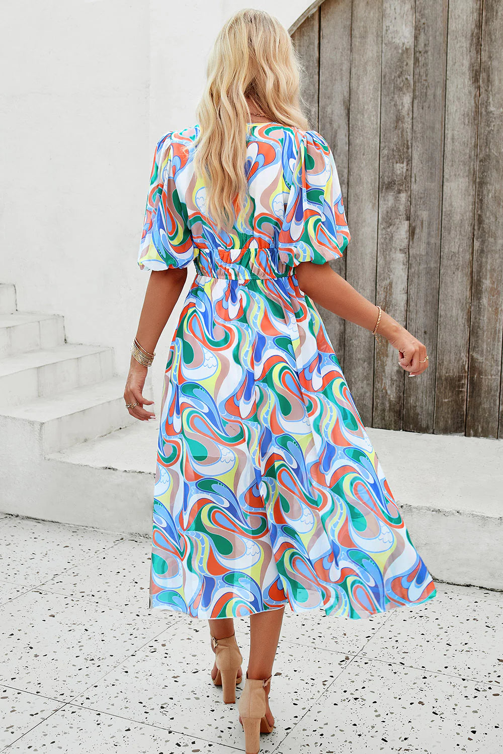 JULIET | Sunlit Floral Midi Dress For Women