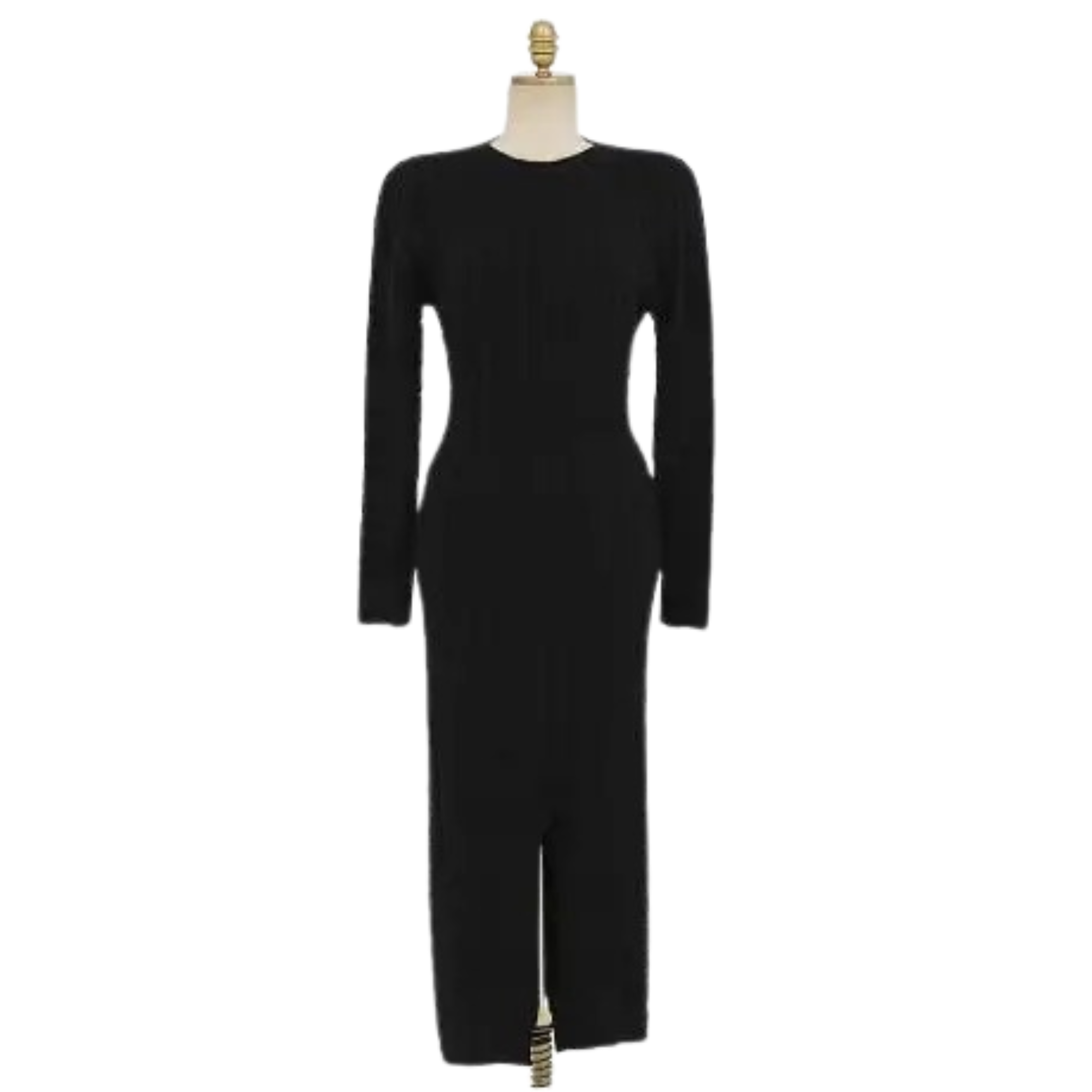 WOMEN-BLACK-Thick-Knit-Sweater-Dress.JPG