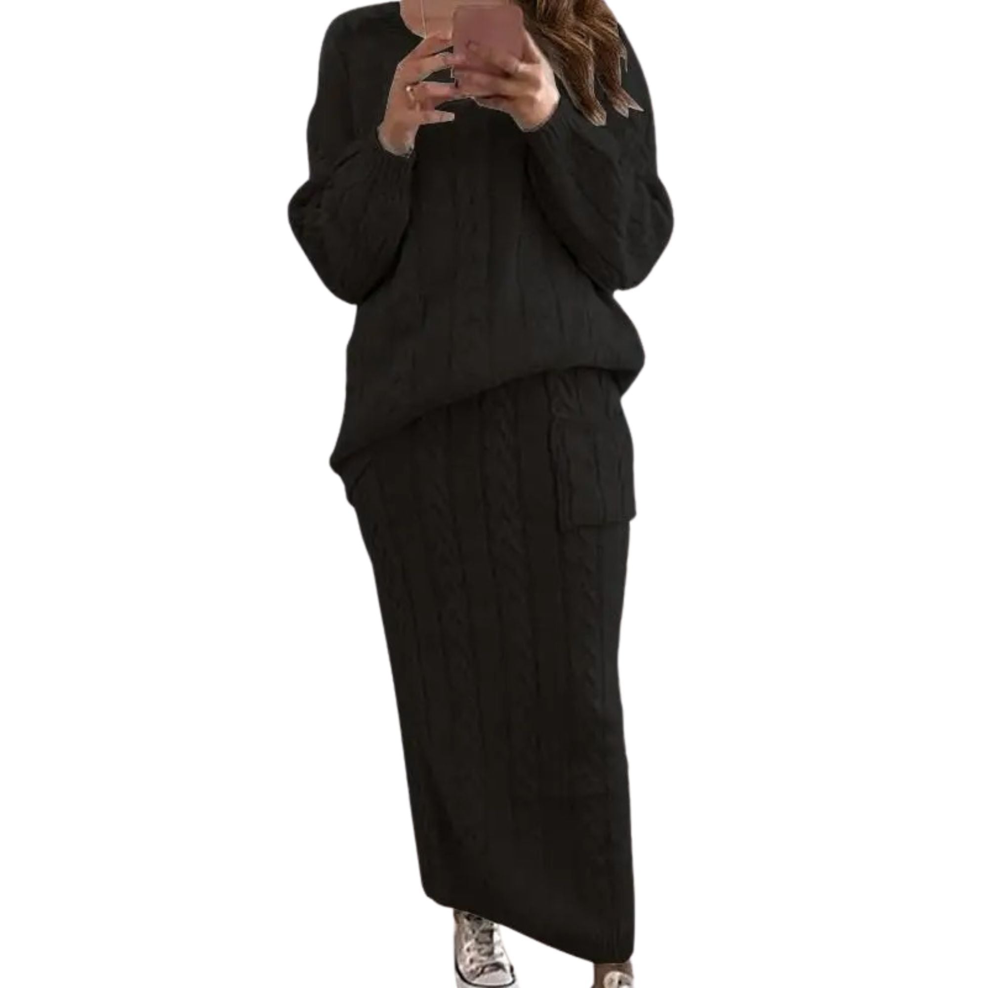 BLACK-Women's-Knitted-Sweater-&-Skirt-Set.JPG