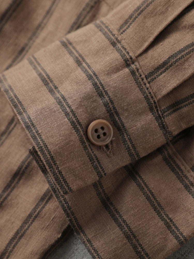 NIA | Modern Oversized Striped Button-Down Shirt For Women