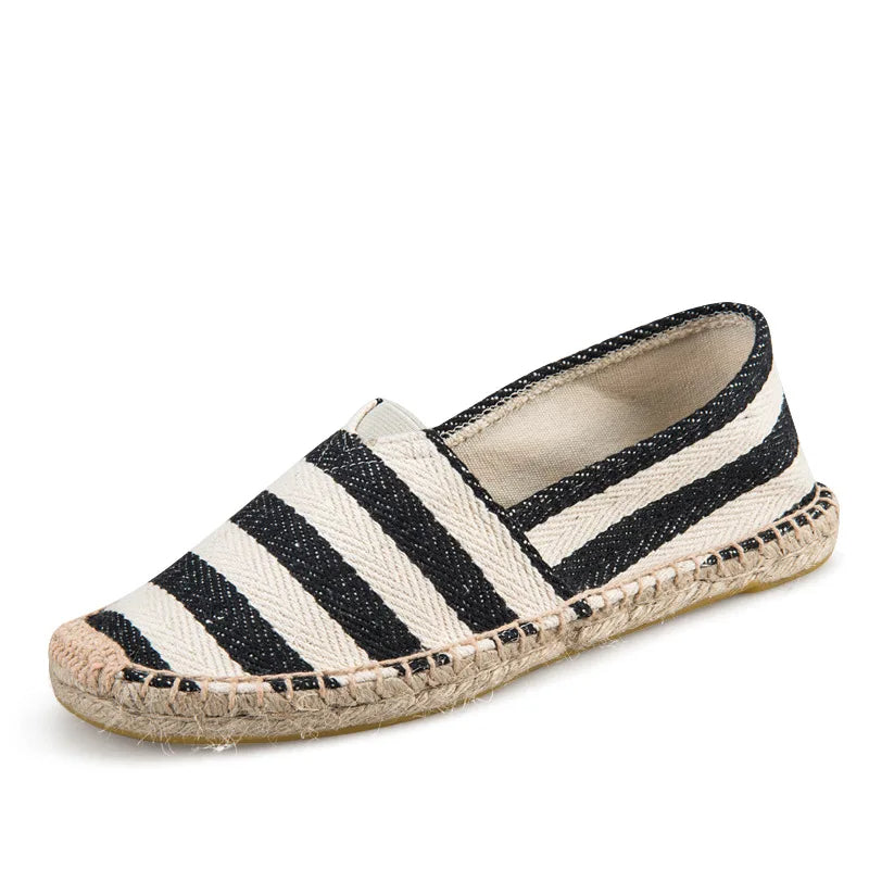 black wide stripe-Coastal-Charm-Unisex-Espadrilles.jpg