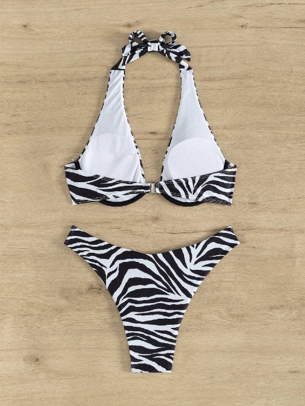Wild Zebra Print Bikini
