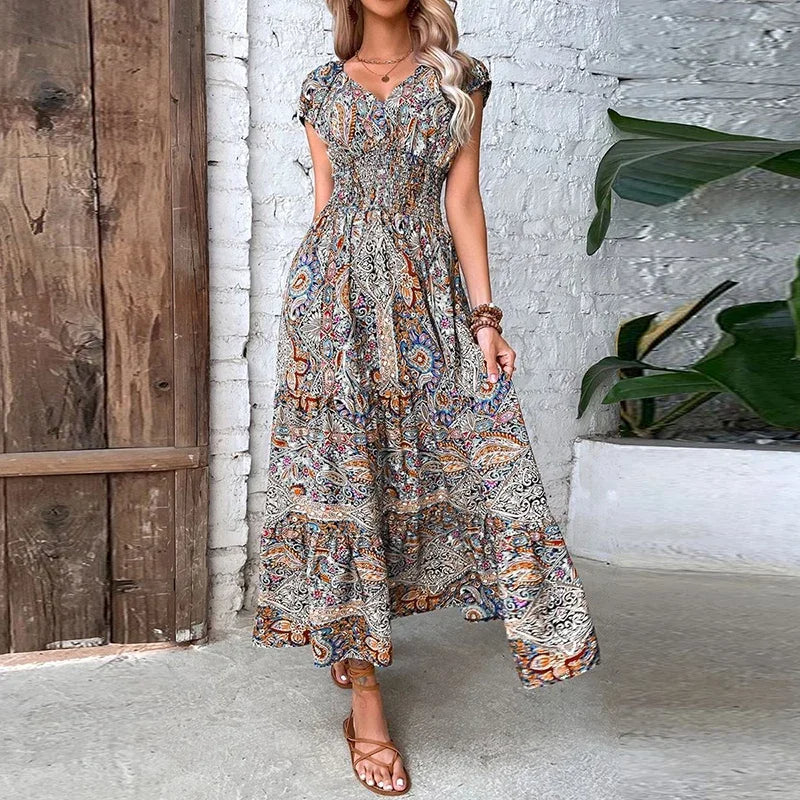 orange-Women-Elegant-Elastic-Waist-Maxi-Dress.jpg