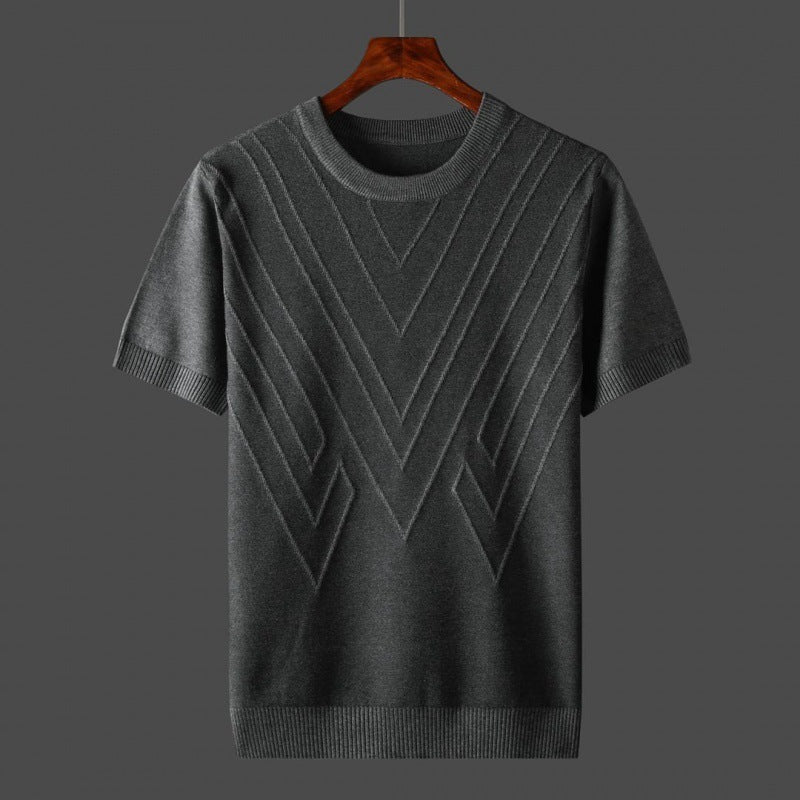 HENRY | Slim Fit Knit T-Shirt